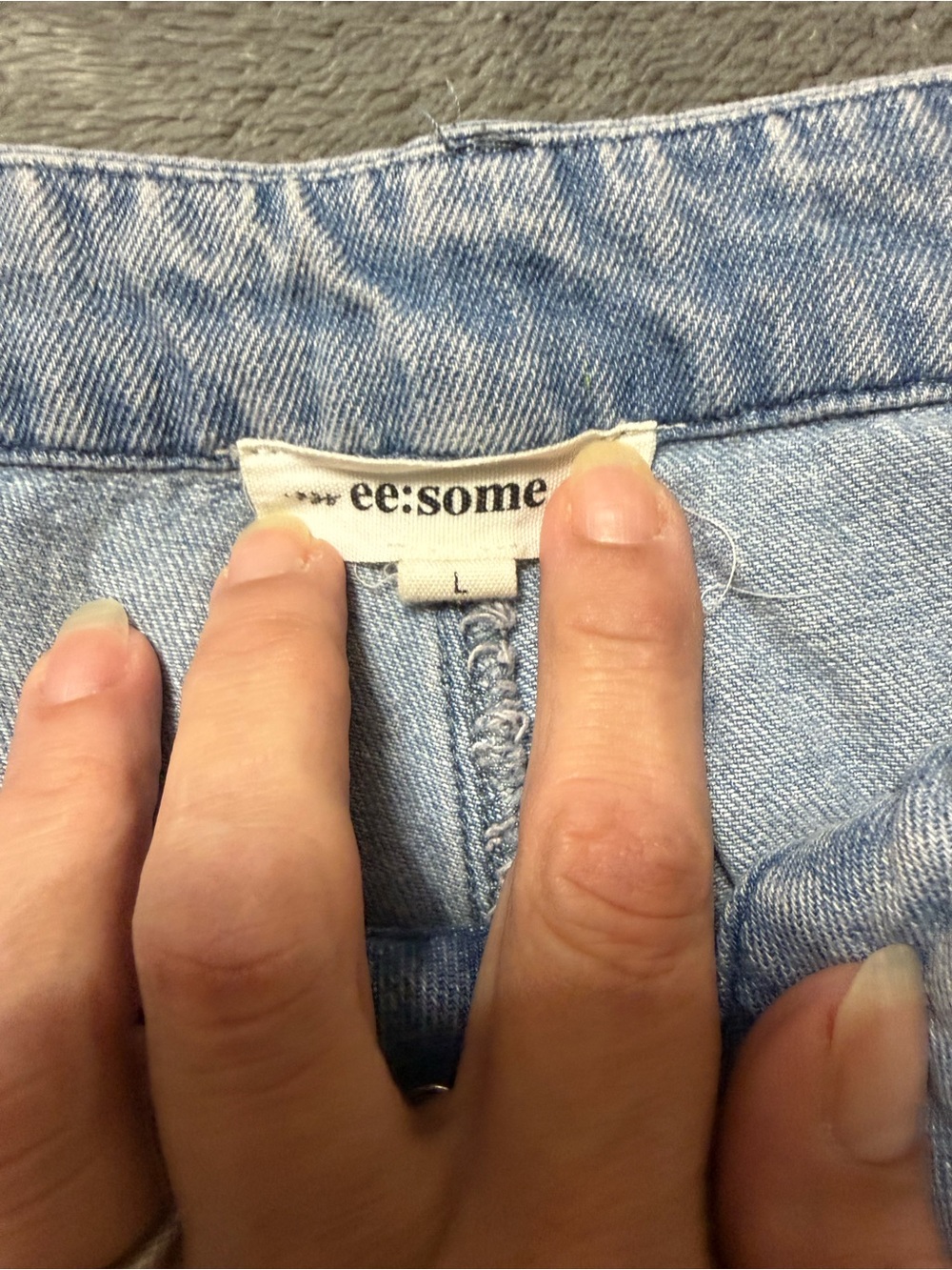 eesome Light Blue Denim Jeans - Picture 2 of 6